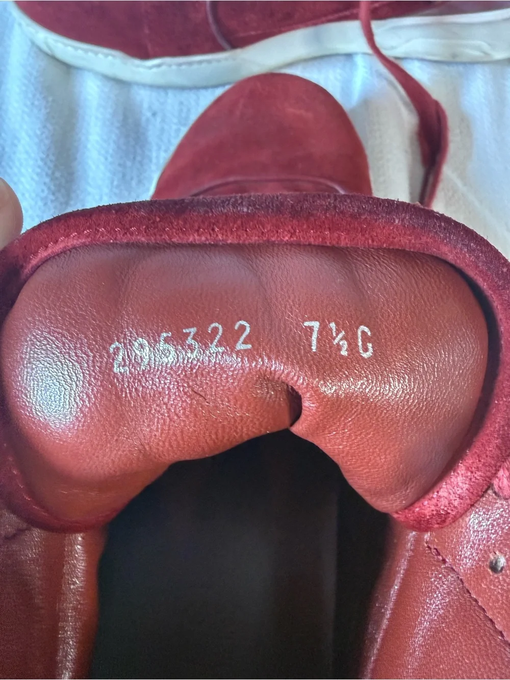 Gucci Men's Burgundy Suede High-Top Sneakers